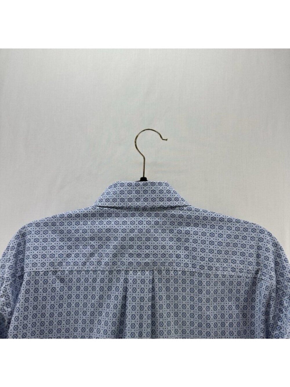 Panhandle Rough Stock Shirt Men L Stretch Long Sleeve Geometric Button Down Blue - Picture 8 of 11